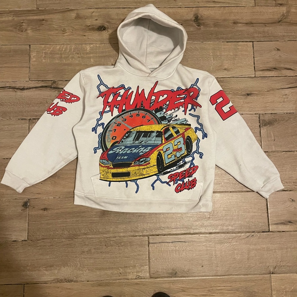 PacSun White Hoodie with Red Graphic